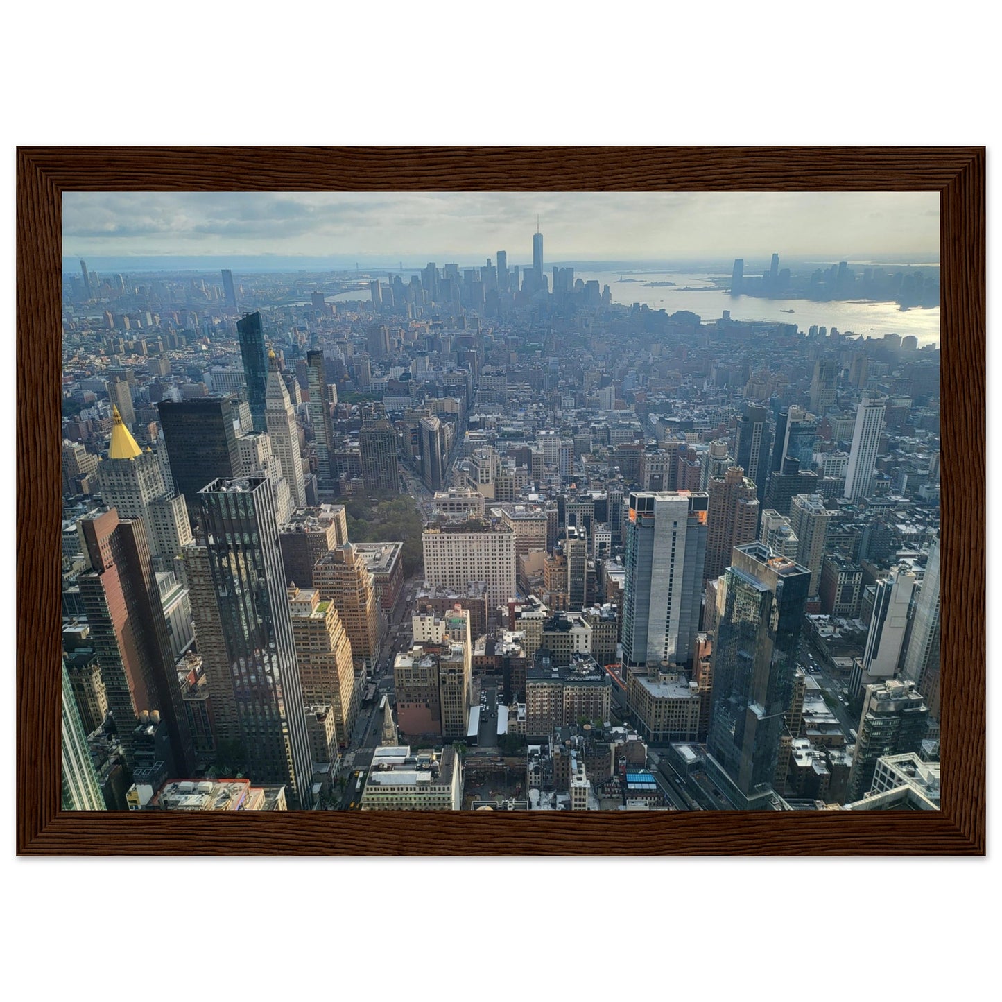 New York City Premium Paper Wooden Framed Poster Wall Art