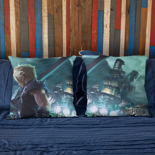 Final Fantasy VII Remake Art Spun Polyester Square Pillow