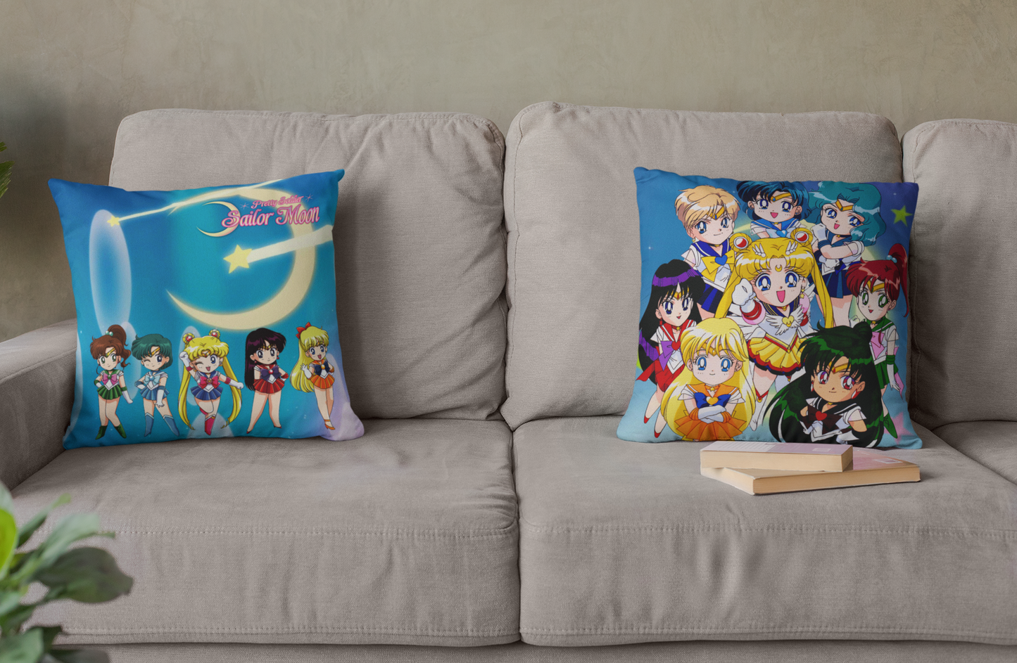 Sailor Moon Art Spun Polyester Square Pillow