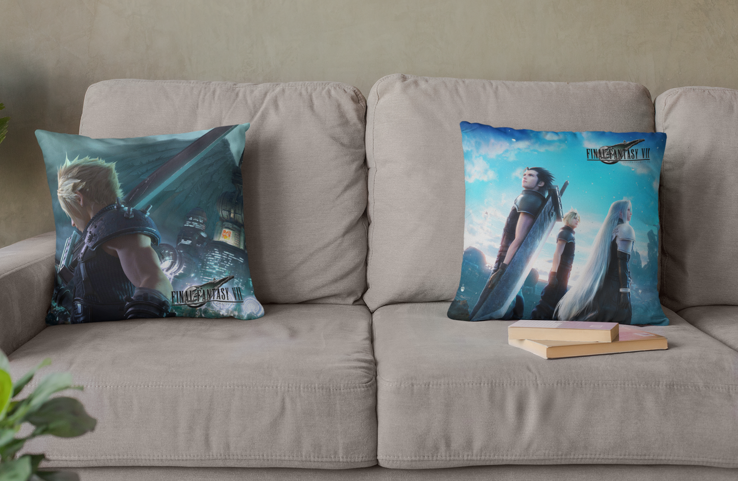 Final Fantasy VII Remake Art 2 side Spun Polyester Square Pillow