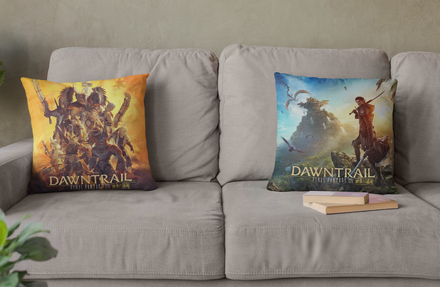 Final Fantasy XIV Dawntrail Spun Polyester Square Pillow